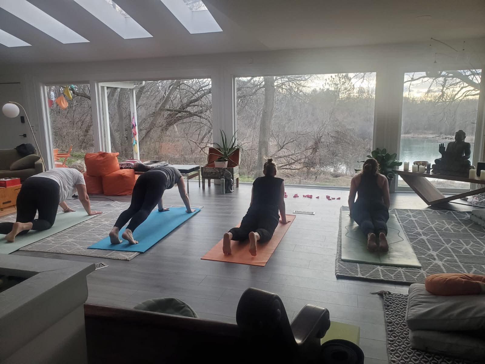 Yoga retreat — peaceful nature surroundings